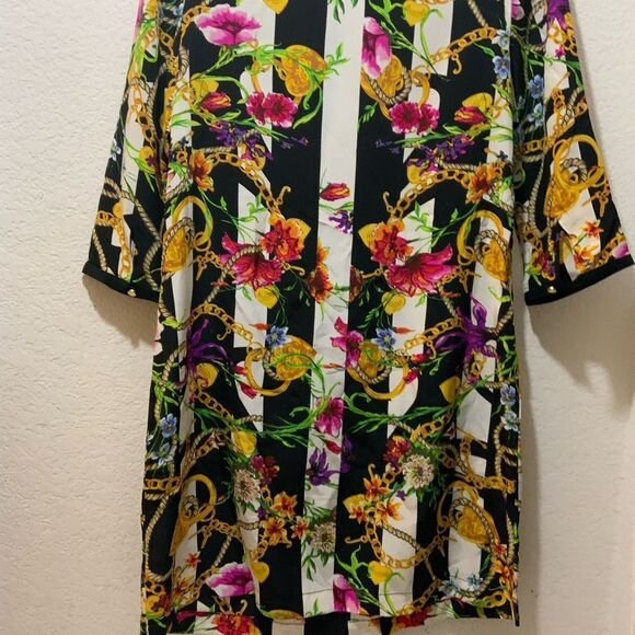 Juicy Couture Silk Dress With Floral Pattern size 4 - Picture 6 of 13